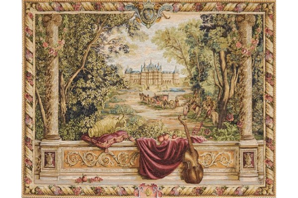 Gobelín Tapisserie Verdure au chateau